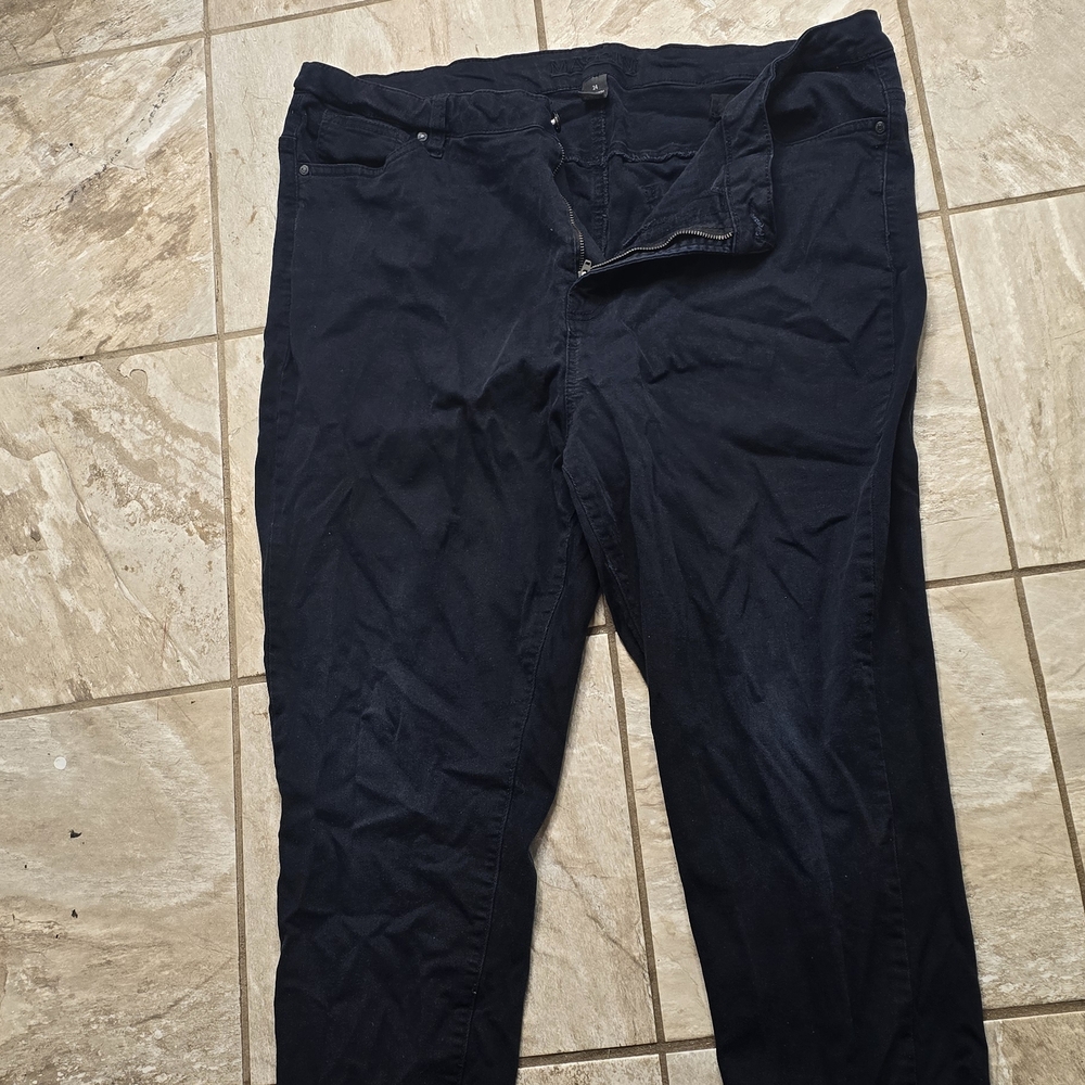 Massini Women's Dark Blue Skinny Pants